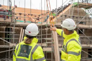 Gateway House in roof tiling stage, by Casamia Homes