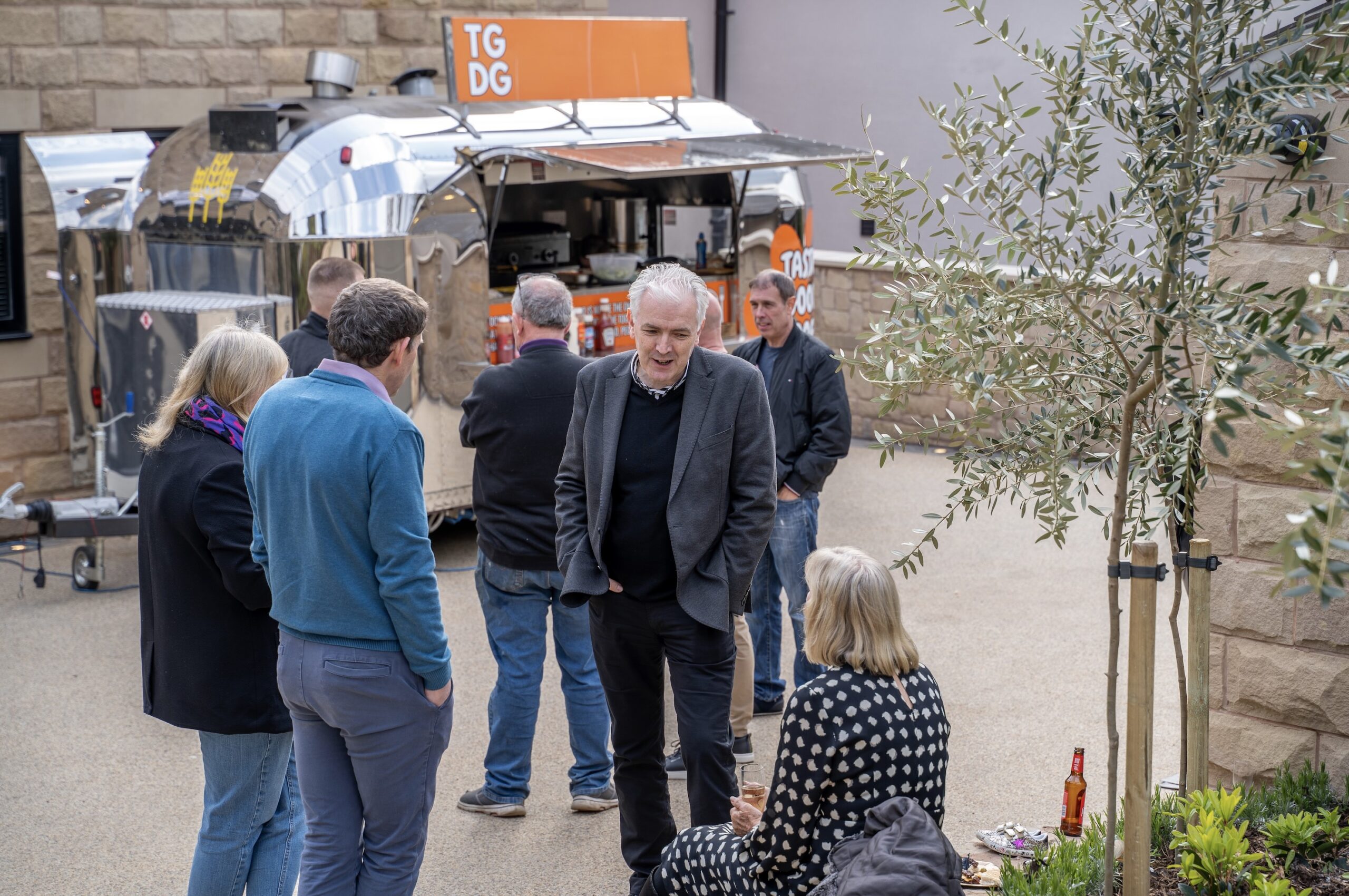 Contractors party at Gateway House to celebrate the completion of Casamia Homes' first project